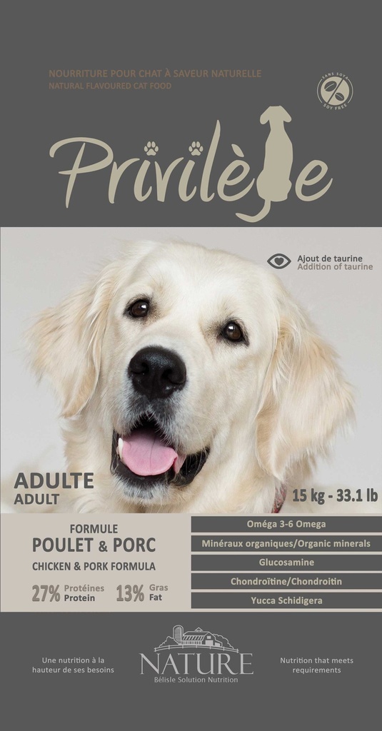 DOG PRIVILEGE CHICKEN PORK (15 KG)