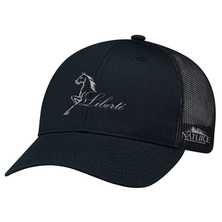CASQUETTE LIBERTE HOMME POLYCOTON/FILET NOIR