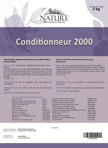 [HUCON202S] CONDITIONNEUR 2000 2KG