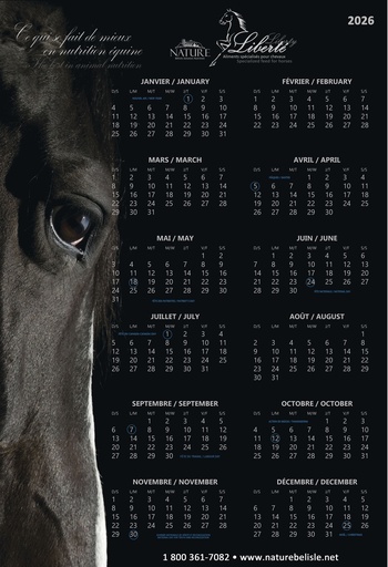 [CA26LIBERTE] CALENDRIER LIBERTE 2026